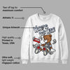 White Cement Reimagined 3s DopeSkill Sweatshirt Money Is Our Motive Bear Graphic