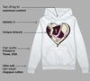 Dunk Low Night Maroon and Medium Soft Pink DopeSkill Hoodie Sweatshirt Heart AJ Graphic