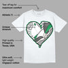 Lucky Green 3s DopeSkill T-Shirt Heart AJ 3 Graphic