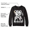 85 Black White 1s DopeSkill Sweatshirt Hurt Bear Graphic