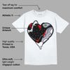 Black Flint 13s DopeSkill T-Shirt Heart AJ 13 Graphic