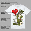 Olive 1s Low OG DopeSkill T-Shirt Love Sick Graphic