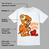 Dunk Low Magma Orange DopeSkill T-Shirt Broken Heart Graphic