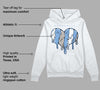 University Blue 5s DopeSkill Hoodie Sweatshirt Slime Drip Heart Graphic