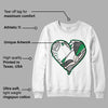 Lucky Green 3s DopeSkill Sweatshirt Heart AJ 3 Graphic