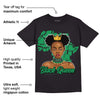 Lucky Green 1s Low DopeSkill T-Shirt Black Queen Graphic