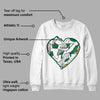 Pine Green 4s DopeSkill Sweatshirt Heart AJ 4 Graphic