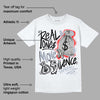 White Cement Reimagined 3s DopeSkill T-Shirt Real Ones Move In Silence Graphic