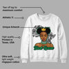 Lucky Green 3s DopeSkill Sweatshirt Black Queen Graphic