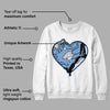 University Blue 5s DopeSkill Sweatshirt Heart AJ 5 Graphic