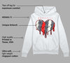 White Cement Reimagined 3s DopeSkill Hoodie Sweatshirt Slime Drip Heart Graphic