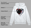 Black Flint 13s DopeSkill Hoodie Sweatshirt Heart AJ 13 Graphic