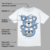 University Blue 5s DopeSkill T-Shirt New Double Bear Graphic