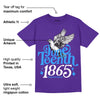 Court Purple 13s DopeSkill Purple T-shirt Juneteenth 1865 Graphic