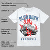 University Blue 5s DopeSkill T-Shirt Slow Burn Graphic