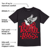 Red Thunder 4s DopeSkill T-shirt Juneteenth 1865 Graphic