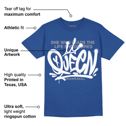 Brave Blue 13s DopeSkill Navy T-shirt Queen Graphic