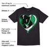 Lucky Green 1s Low DopeSkill T-Shirt Heart AJ 1 Graphic