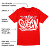 Cherry 11s DopeSkill Varsity Red T-shirt Queen Graphic