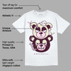 Dunk Low Night Maroon and Medium Soft Pink DopeSkill T-Shirt New Double Bear Graphic