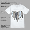 Cool Grey 6s DopeSkill T-Shirt Slime Drip Heart Graphic