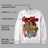 Olive 1s Low OG DopeSkill Sweatshirt Queen Of Hustle Graphic