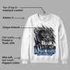 University Blue 5s DopeSkill Sweatshirt Black King Graphic