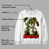 Olive 1s Low OG DopeSkill Sweatshirt Hurt Bear Graphic