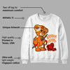 Dunk Low Magma Orange DopeSkill Sweatshirt Broken Heart Graphic