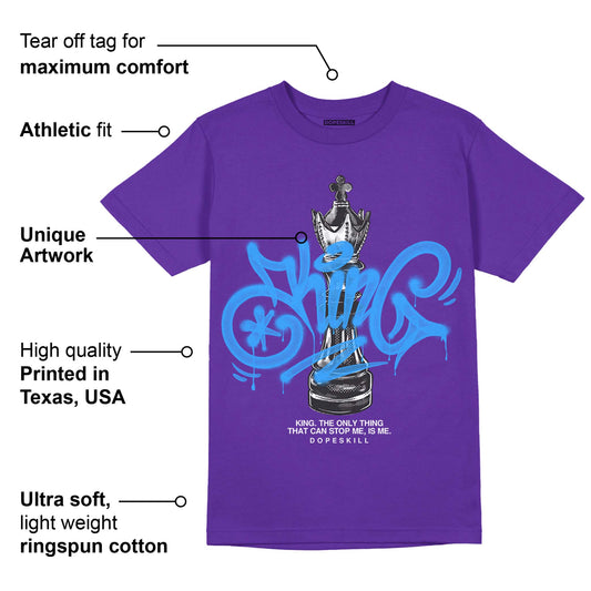 Court Purple 13s DopeSkill Purple T-shirt King Chess Graphic