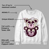 Dunk Low Night Maroon and Medium Soft Pink DopeSkill Sweatshirt New Double Bear Graphic