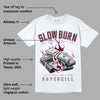 Dunk Low Night Maroon and Medium Soft Pink DopeSkill T-Shirt Slow Burn Graphic