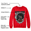 Red Thunder 4s DopeSkill Red Sweatshirt New Black Queen Graphic