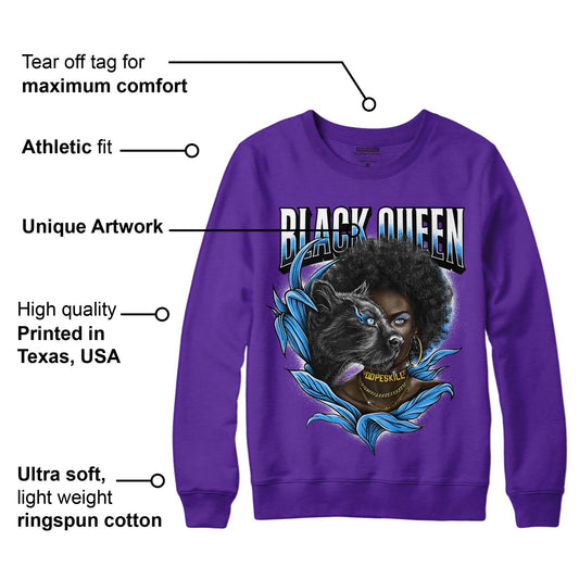 Court Purple 13s DopeSkill Purple Sweatshirt New Black Queen Graphic