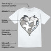 Cool Grey 6s DopeSkill T-Shirt Heart AJ 6 Graphic