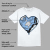 University Blue 5s DopeSkill T-Shirt Heart AJ 5 Graphic