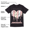 Washed Pink 1s Retro High OG DopeSkill T-Shirt Juneteenth Heart Graphic