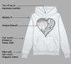 Cement Grey 11s DopeSkill Hoodie Sweatshirt Heart AJ 11 Graphic