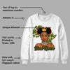 Olive 1s Low OG DopeSkill Sweatshirt Black Queen Graphic