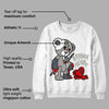 Cool Grey 6s DopeSkill Sweatshirt Broken Heart Graphic