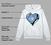 University Blue 5s DopeSkill Hoodie Sweatshirt Heart AJ 5 Graphic