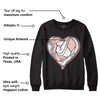 Washed Pink 1s Retro High OG DopeSkill Sweatshirt Heart AJ 1 Graphic