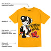 Taxi Yellow Toe 1s DopeSkill Taxi T-shirt Broken Heart Graphic