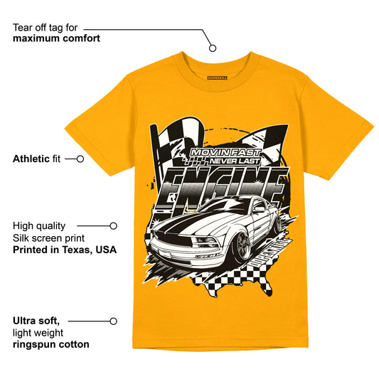 Taxi Yellow Toe 1s DopeSkill Taxi T-shirt ENGINE Tshirt Graphic