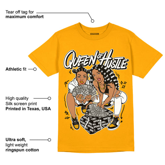 Taxi Yellow Toe 1s DopeSkill Taxi T-shirt Queen Of Hustle Graphic