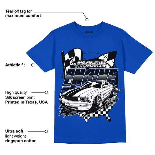 AJ 5 Racer Blue DopeSkill Racer Blue T-shirt ENGINE Tshirt Graphic