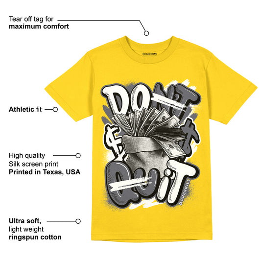 Lightning 4s DopeSkill Tour Yellow T-shirt Don't Quit Graphic