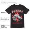 Fire Red 3s DopeSkill T-Shirt Slow Burn Graphic