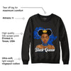 AJ 5 Racer Blue DopeSkill Sweatshirt Black Queen Graphic