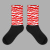 Cherry 11s Sublimated Socks Abstract Tiger Graphic